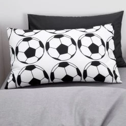 Dunelm Football Duvet Cover And Pillowcase Twin Pack Set -pillowcase shop 30768199 alt02