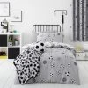 Dunelm Football Grey And White Reversible Duvet Cover And Pillowcase Set -pillowcase shop 30768209