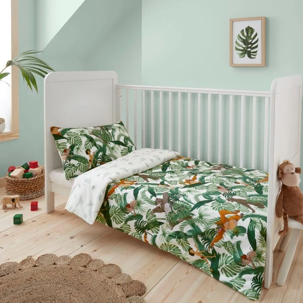 Disney Jungle Book 100% Cotton Duvet Cover And Pillowcase Set 3 Disney Jungle Book 100% Cotton Duvet Cover And Pillowcase Set
