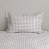 Dunelm Gingham Natural 100% Cotton Oxford Pillowcase -pillowcase shop 30768732