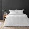 Elements Sten White Jacquard Duvet Cover And Pillowcase Set -pillowcase shop 30768775