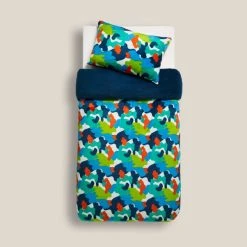 Dunelm Camo Fleece Duvet Cover And Pillowcase Set -pillowcase shop 30770055 alt02