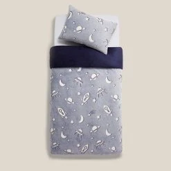 Dunelm Stars Navy Glow In The Dark Fleece Duvet Cover And Pillowcase Set 8 Dunelm Stars Navy Glow In The Dark Fleece Duvet Cover And Pillowcase Set -pillowcase shop 30770087 alt03