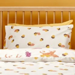 Dunelm Fox Natural 100% Brushed Cotton Duvet Cover And Pillowcase Set -pillowcase shop 30770238 alt05