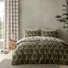 Elements Leaf Olive Duvet Cover And Pillowcase Set -pillowcase shop 30770536