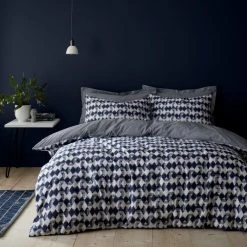 Elements Cove Blue Duvet Cover And Pillowcase Set