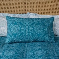 Dunelm Mandala Teal Duvet Cover And Pillowcase Set -pillowcase shop 30771111 alt03