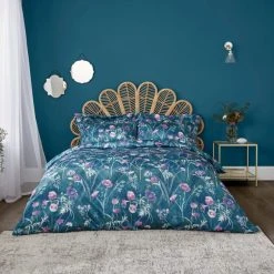 Dunelm Poppy Garden Duvet Cover And Pillowcase Set