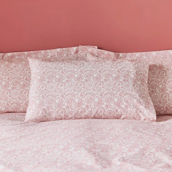 Dunelm Zarah Pink Duvet Cover And Pillowcase Set 6 Dunelm Zarah Pink Duvet Cover And Pillowcase Set - Image 4