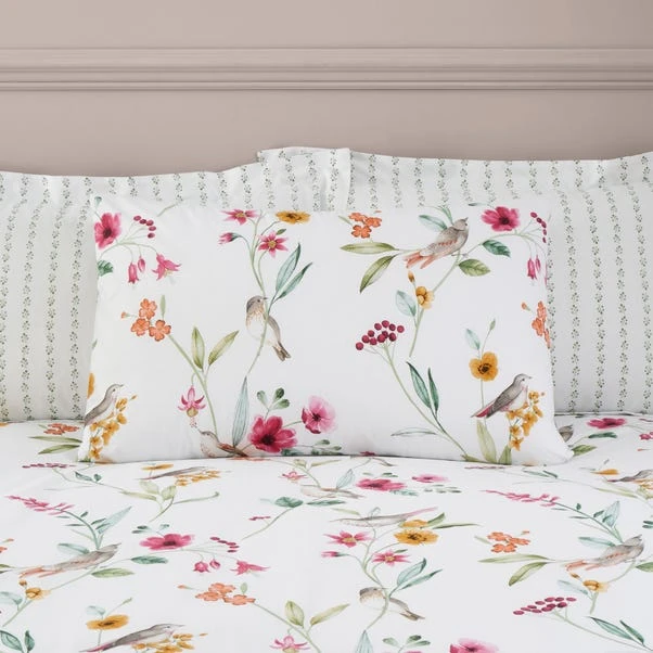 Dunelm Country Bird Pink Duvet Cover And Pillowcase Set 5 Dunelm Country Bird Pink Duvet Cover And Pillowcase Set - Image 3