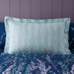 Dunelm Whimsical Floral Midnight 100% Cotton Oxford Pillowcase