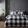 Dunelm Luca Buffalo Mono Duvet Cover And Pillowcase Set -pillowcase shop 30771506