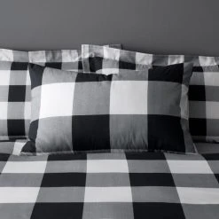 Dunelm Luca Buffalo Mono Duvet Cover And Pillowcase Set -pillowcase shop 30771506 alt03