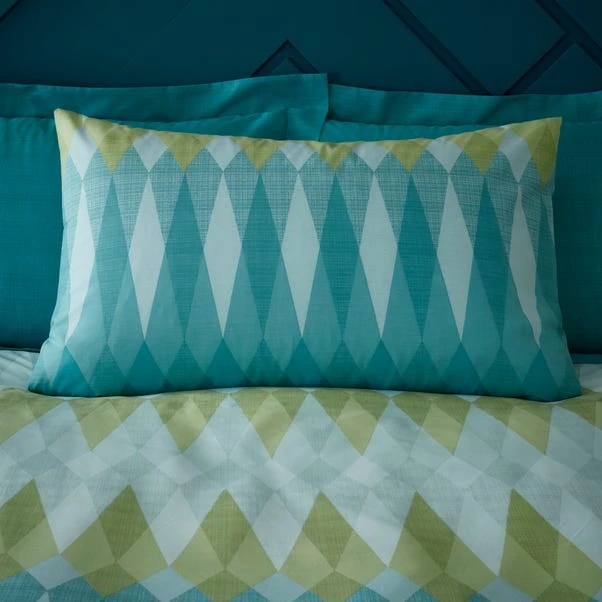 Elements Maverick Teal Duvet Cover And Pillowcase Set 6 Elements Maverick Teal Duvet Cover And Pillowcase Set - Image 4