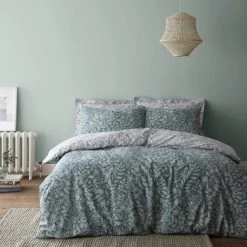 Dunelm Lyra Arts And Crafts Lilypad Duvet Cover And Pillowcase Set