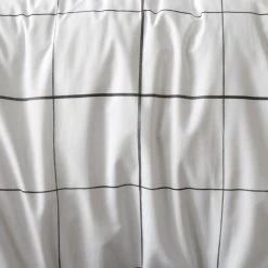 Dunelm Brooks Check White Duvet Cover And Pillowcase Set -pillowcase shop 30771520 alt02