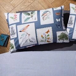 Natural History Museum Woodland Blue 100% Cotton Duvet Cover And Pillowcase Set 11 Natural History Museum Woodland Blue 100% Cotton Duvet Cover And Pillowcase Set -pillowcase shop 30771545 alt04