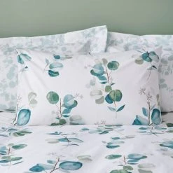Dunelm Eucalyptus Green Duvet Cover And Pillowcase Set -pillowcase shop 30771621 alt02