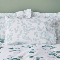 Dunelm Eucalyptus Green Duvet Cover And Pillowcase Set -pillowcase shop 30771621 alt03