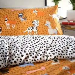 Furn Woofers Reversible Duvet Cover And Pillowcase Set 10 Furn Woofers Reversible Duvet Cover And Pillowcase Set -pillowcase shop 30771696 alt04