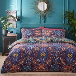 Furn Papilion Reversible Duvet Cover And Pillowcase Set 9 Furn Papilion Reversible Duvet Cover And Pillowcase Set -pillowcase shop 30771700 alt02