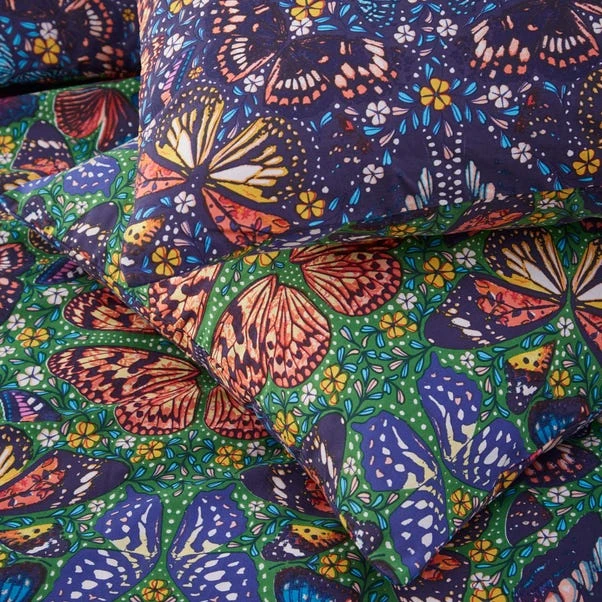 Furn Papilion Reversible Duvet Cover And Pillowcase Set 7 Furn Papilion Reversible Duvet Cover And Pillowcase Set - Image 5