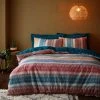 Dunelm Adah Zig Zag Teal Duvet Cover And Pillowcase Set -pillowcase shop 30771712