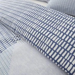 Catherine Lansfield Larsson Geo Blue Duvet Cover And Pillowcase Set -pillowcase shop 30771772 alt02
