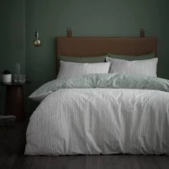 Content By Conran Content By Terence Conran Rupert 100% Cotton Stripe Duvet Cover And Pillowcase Set