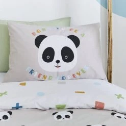 Born To Be A Pandas Friend Duvet Cover And Pillowcase Set -pillowcase shop 30771845 alt02