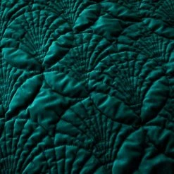 Dunelm Indra Velour Emerald Duvet Cover And Pillowcase Set -pillowcase shop 30772191 alt02