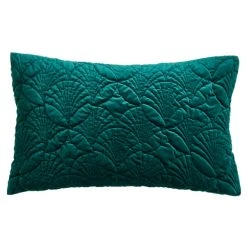 Dunelm Indra Velour Emerald Duvet Cover And Pillowcase Set -pillowcase shop 30772191 alt03