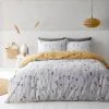 Dunelm Scandi Floral Grey Duvet Cover And Pillowcase Set -pillowcase shop 30772206