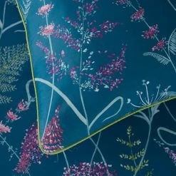 Dorma Winter Garden Teal 100% Cotton Reversible Duvet Cover And Pillowcase Set -pillowcase shop 30772255 alt04