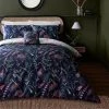 Dorma Winter Garden Navy 100% Cotton Reversible Duvet Cover And Pillowcase Set -pillowcase shop 30772808