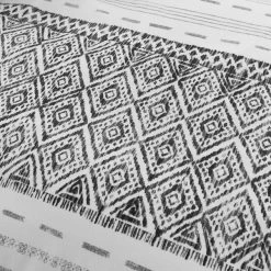 Dunelm Jax Global Black 100% Cotton Duvet Cover And Pillowcase Set -pillowcase shop 30782192 alt04