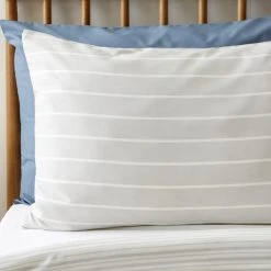 Khai Stripe Grey Duvet Cover And Pillowcase Set 11 Khai Stripe Grey Duvet Cover And Pillowcase Set -pillowcase shop 30791619 alt03