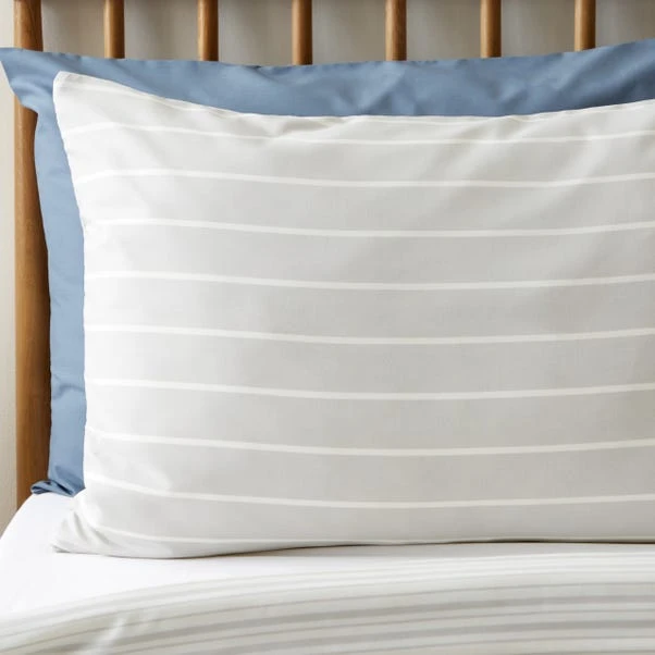 Khai Stripe Grey Duvet Cover And Pillowcase Set 6 Khai Stripe Grey Duvet Cover And Pillowcase Set - Image 4