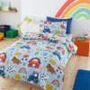Dunelm Farmyard Blue Duvet Cover And Pillowcase Set -pillowcase shop 30792041