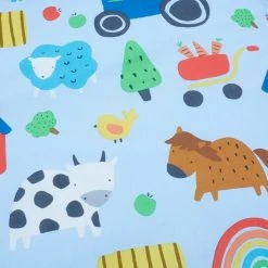 Dunelm Farmyard Blue Duvet Cover And Pillowcase Set -pillowcase shop 30792041 alt04