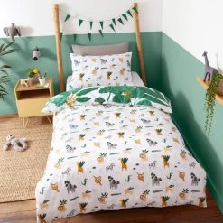 Dunelm Animal Safari Duvet Cover And Pillowcase Set -pillowcase shop 30792045 alt01