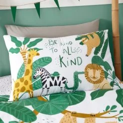 Dunelm Animal Safari Duvet Cover And Pillowcase Set -pillowcase shop 30792045 alt02