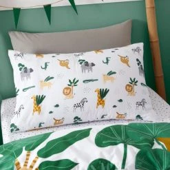 Dunelm Animal Safari Duvet Cover And Pillowcase Set -pillowcase shop 30792045 alt03