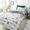 Dunelm Mono Panda Duvet Cover And Pillowcase Set -pillowcase shop 30792054