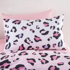Dunelm Pack Of 2 Leopard Duvet Cover And Pillowcase Set -pillowcase shop 30792076 alt03
