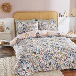 Dunelm Vintage Floral Duvet Cover And Pillowcase Set