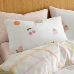 Dunelm Fruit Print Duvet Cover And Pillowcase Set -pillowcase shop 30792082 alt02