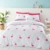 Dunelm Flamingo Pink Duvet Cover And Pillowcase Set -pillowcase shop 30792084