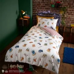 Warner Brothers Harry Potter Houses Duvet Cover And Pillowcase Set -pillowcase shop 30792099 alt01