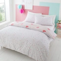 Dunelm Love Hearts Duvet Cover And Pillowcase Set -pillowcase shop 30792109 alt01